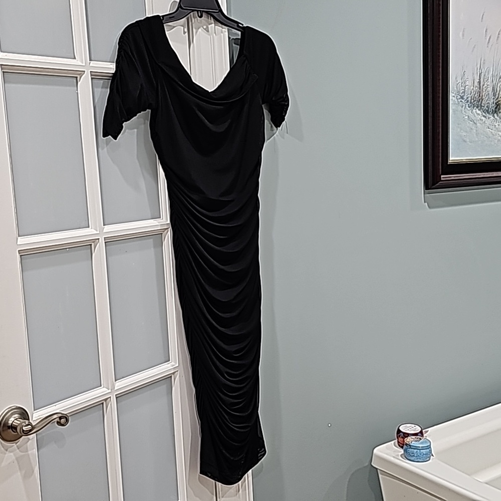 Venus black cocktail dress